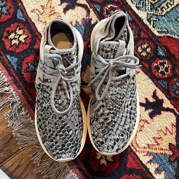 Adidas Tubular BA7100 8 Running Shoe Primeknit Snake Skin Gray Suede - Picture 7 of 10